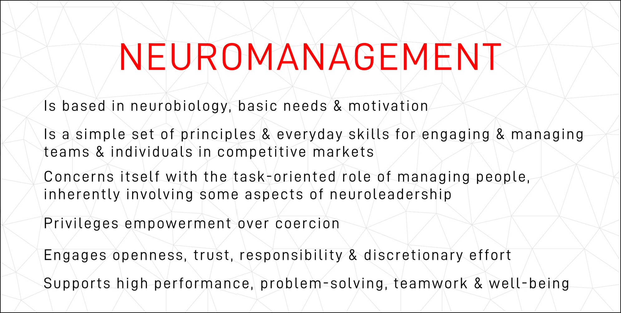 Graphic: What is Neuromanagement?